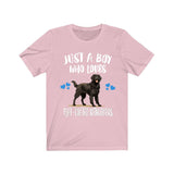 Just A Boy Who Loves Flat Coated Retrievers Shirt, Dog Lover Shirt, Flat Coated Retriever Dog, Animal Toddler Infant Kids Gift T-Shirt Image 4
