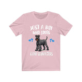 Just A Boy Who Loves Giant Schnauzers Dogs Shirt, Dog Lover Shirt, Giant Schnauzer Dog, Animal Toddler Infant Kids Gift T-Shirt Image 4