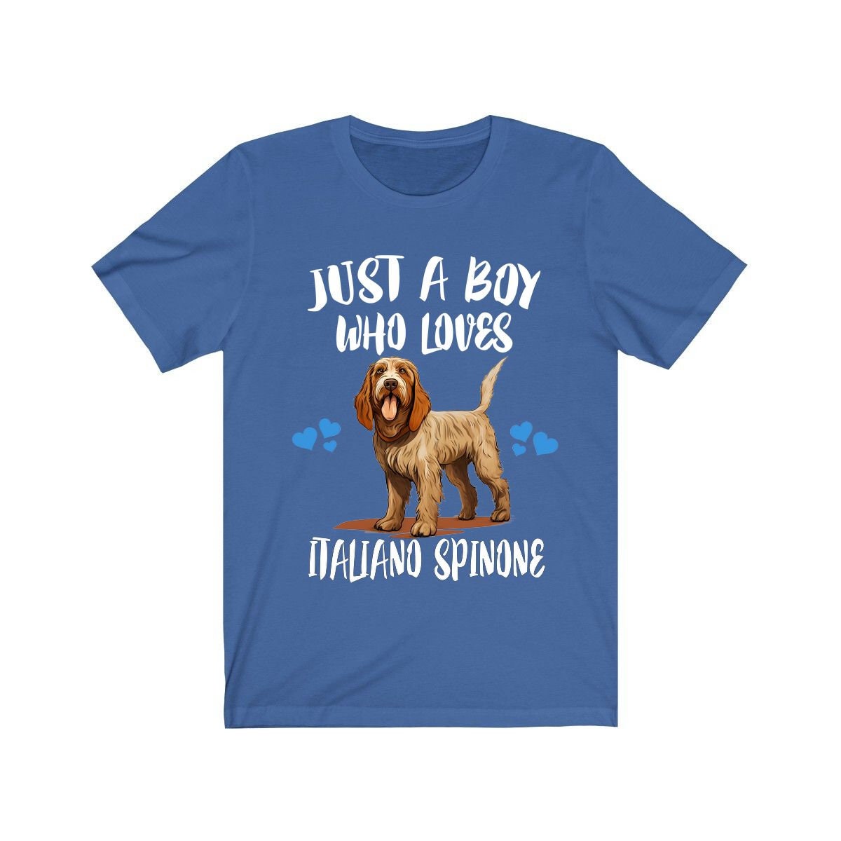 Just A Boy Who Loves Italiano Spinone Dogs Shirt - Spinone Italiano print design