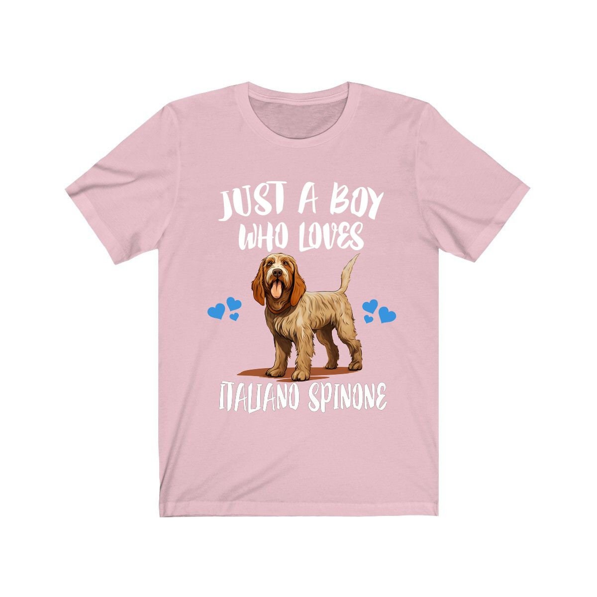 Just A Boy Who Loves Italiano Spinone Dogs Shirt - Spinone Italiano print design
