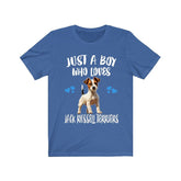Just A Boy Who Loves Jack Russell Terriers Shirt, Dog Lover Shirt, Jack Russell Terrier Dog, Animal Toddler Infant Kids Gift T-Shirt Image 1