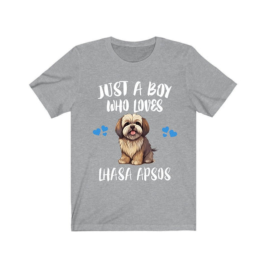 Just A Boy Who Loves Lhasa Apsos Dogs Shirt - Lhasa Apso print design