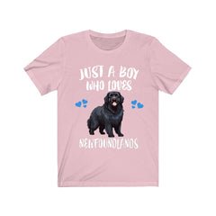 Just A Boy Who Loves Newfoundlands Dogs Shirt - Newfoundland print design