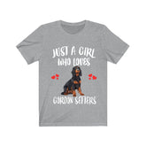 Just A Girl Who Loves Gordon Setters Shirt, Dog Lover Shirt, Gordon Setter Dog, Animal Toddler Infant Kids Gift T-Shirt Image 1
