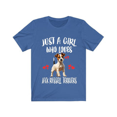 Just A Girl Who Loves Jack Russell Terriers Shirt - Jack Russell terrier print design