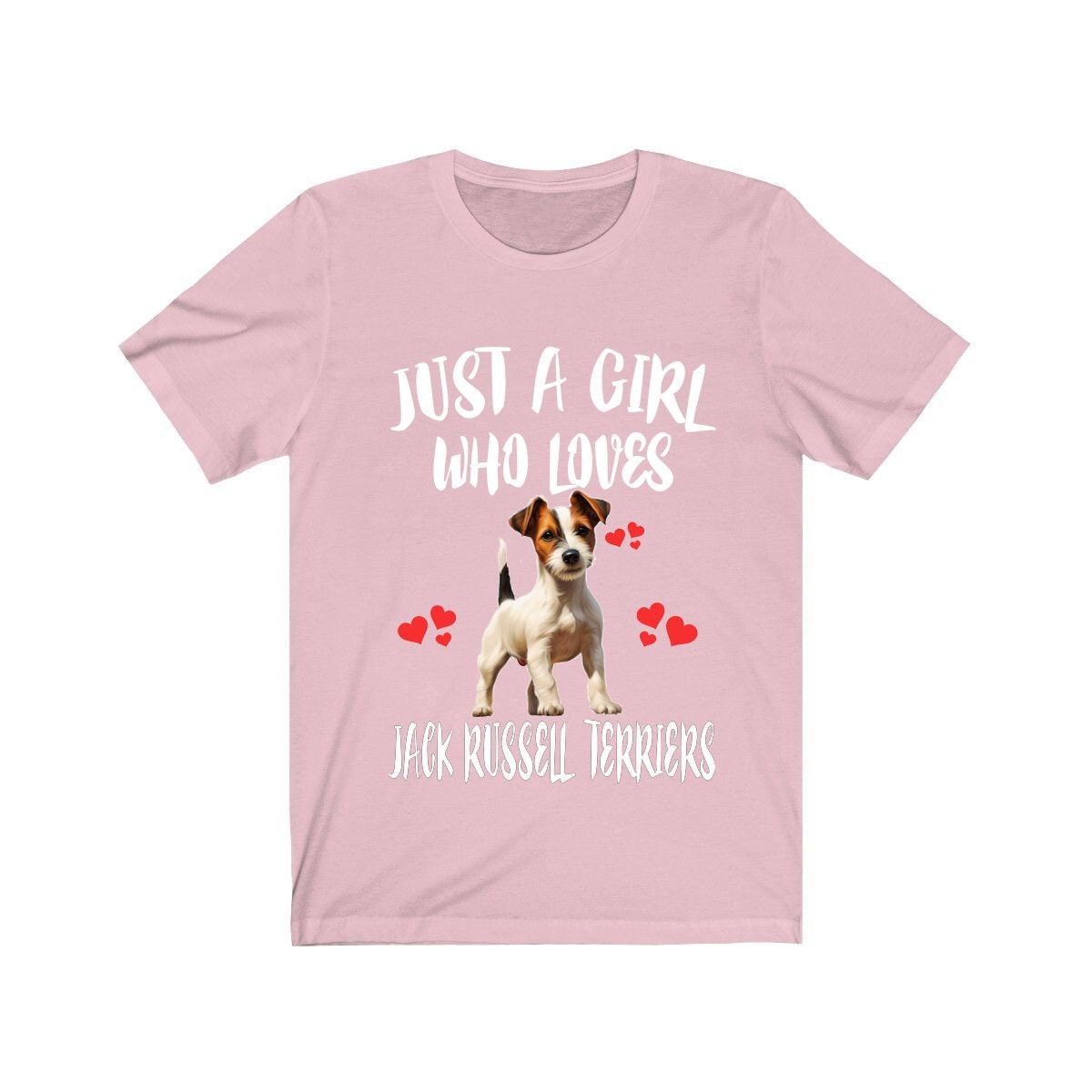 Just A Girl Who Loves Jack Russell Terriers Shirt - Jack Russell terrier print design