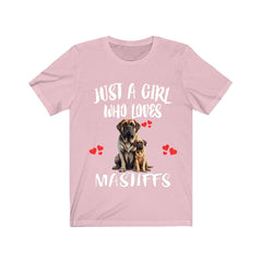Just A Girl Who Loves Mastiffs Shirt - Mastiff print design
