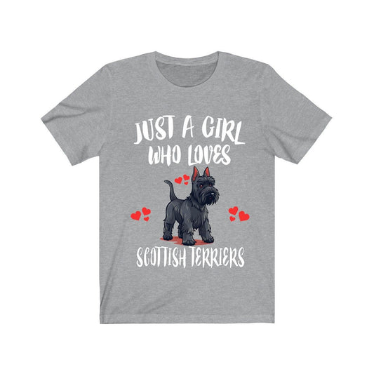Just A Girl Who Loves Scottish Terriers Shirt - Scottish terrier print design