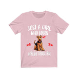 Just A Girl Who Loves Welsh Terriers Shirt, Dog Lover Shirt, Welsh Terrier Dog, Animal Toddler Infant Kids Gift T-Shirt Image 3