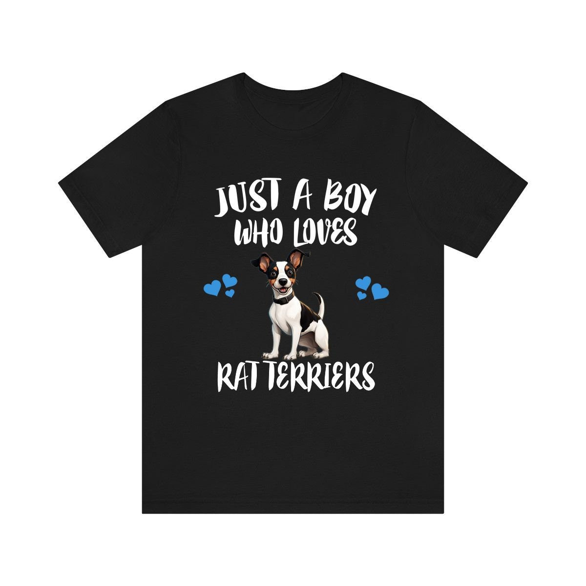 Just A Boy Who Loves Rat Terriers Dogs Shirt - Rat Terrier print design