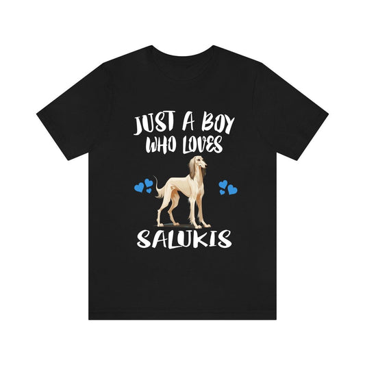 Just A Boy Who Loves Salukis Dogs Shirt - Saluki print design
