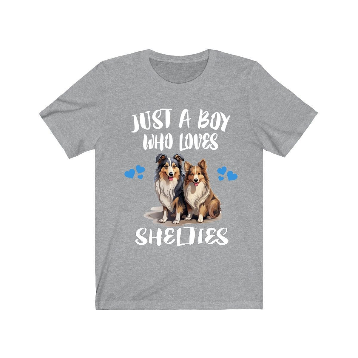 Just A Boy Who Loves Shelties Dogs Shirt - Sheltie print design