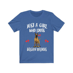 Just A Girl Who Loves Belgian Malinois Shirt - Belgian Malinois print design