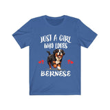 Just A Girl Who Loves Bernese Shirt, Dog Lover Shirt, Bernese Dog, Animal Toddler Infant Kids Gift T-Shirt Image 3