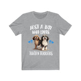 Just A Boy Who Loves Tibetan Terriers Dogs Shirt, Dog Lover Shirt, Tibetan Terrier Dog, Animal Toddler Infant Kids Gift T-Shirt Image 1