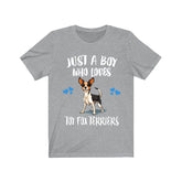 Just A Boy Who Loves Toy Fox Terriers Dogs Shirt, Dog Lover Shirt, Toy Fox Terrier Dog, Animal Toddler Infant Kids Gift T-Shirt Image 1