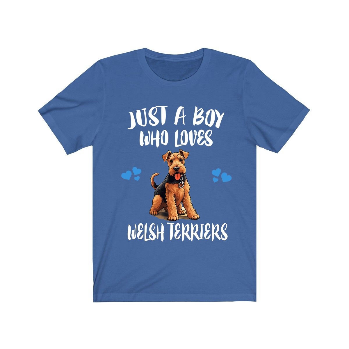 Just A Boy Who Loves Welsh Terriers Dogs Shirt - Welsh Terrier print design