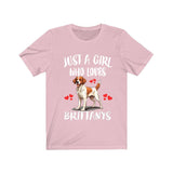 Just A Girl Who Loves Brittany Spaniels Shirt, Dog Lover Shirt, Brittany Spaniel Dog, Animal Toddler Infant Kids Gift T-Shirt Image 4