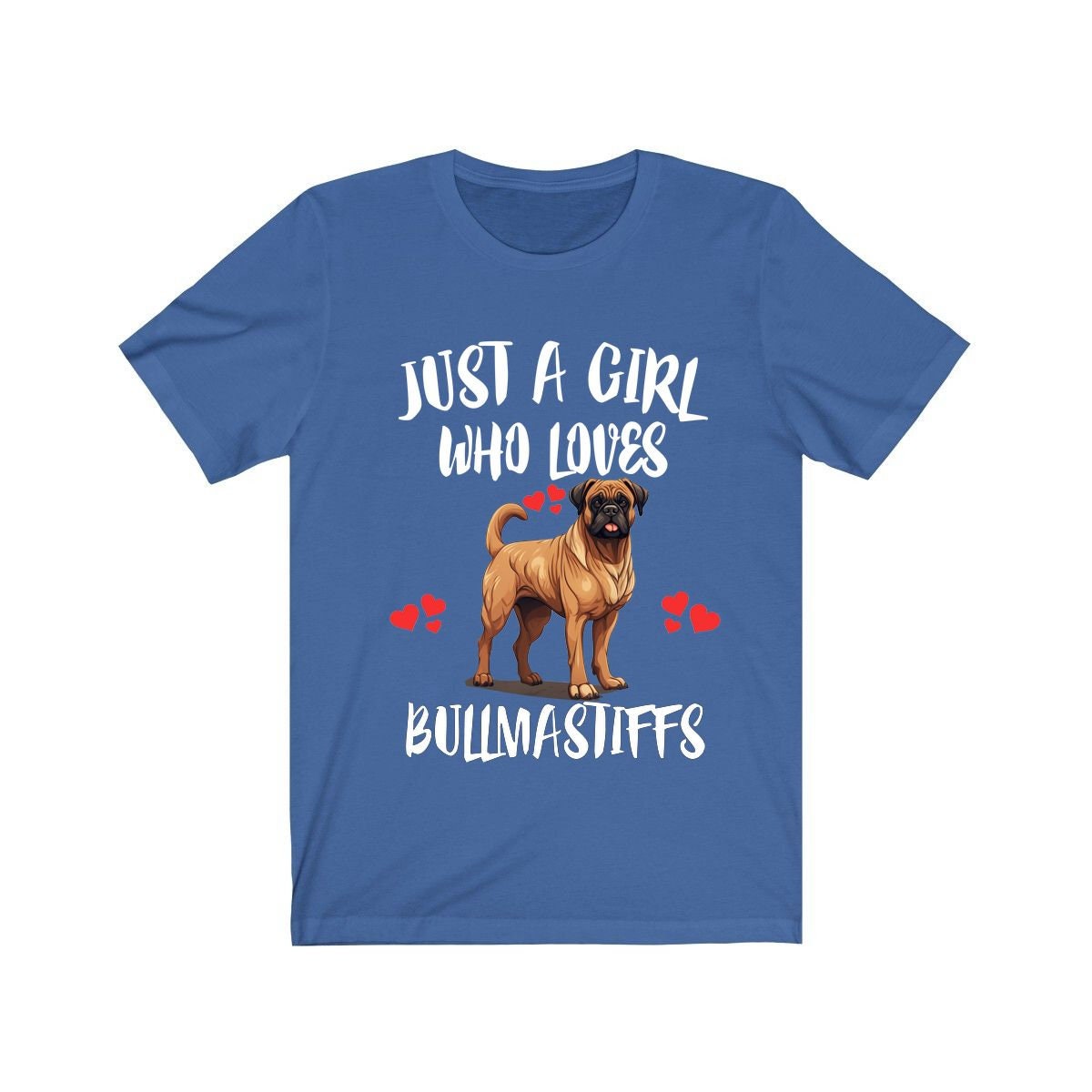 Just A Girl Who Loves Bullmastiffs Shirt - Bullmastiff print design