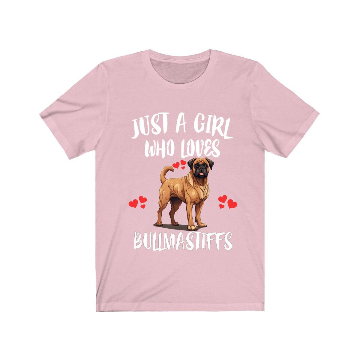 Just A Girl Who Loves Bullmastiffs Shirt - Bullmastiff print design