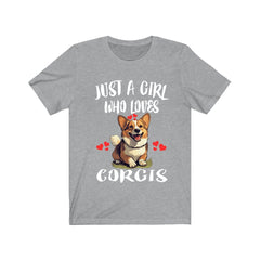 Just A Girl Who Loves Corgis Dogs Shirt - corgi print design