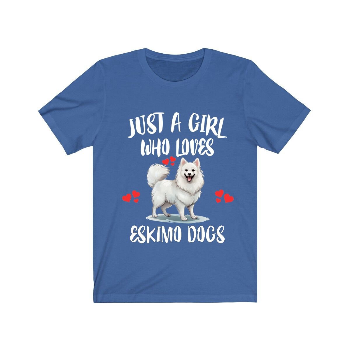 Just A Girl Who Loves Eskimo Dogs Shirt - American Eskimo Dog print design