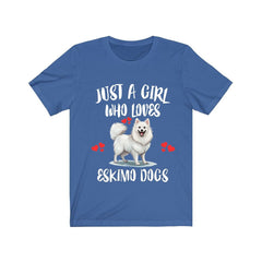 Just A Girl Who Loves Eskimo Dogs Shirt - American Eskimo Dog print design