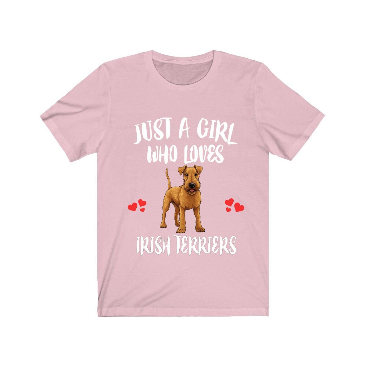 Just A Girl Who Loves Irish Terriers Dogs Shirt - Irish Terrier print design