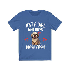 Just A Girl Who Loves Lhasa Apsos Shirt - Lhasa Apso print design