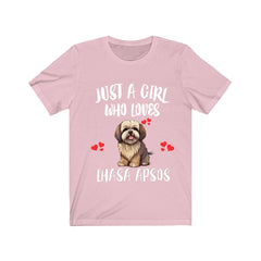 Just A Girl Who Loves Lhasa Apsos Shirt - Lhasa Apso print design