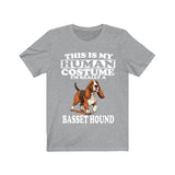 This Is My Human Costume I'm Really A Basset Hound Shirt, Dog Lover Shirt, Basset Hound Dog, Animal Toddler Infant Kids Gift T-Shirt Image 2