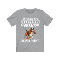 This Is My Human Costume I'm Really A Basset Hound Shirt - Basset Hound print design