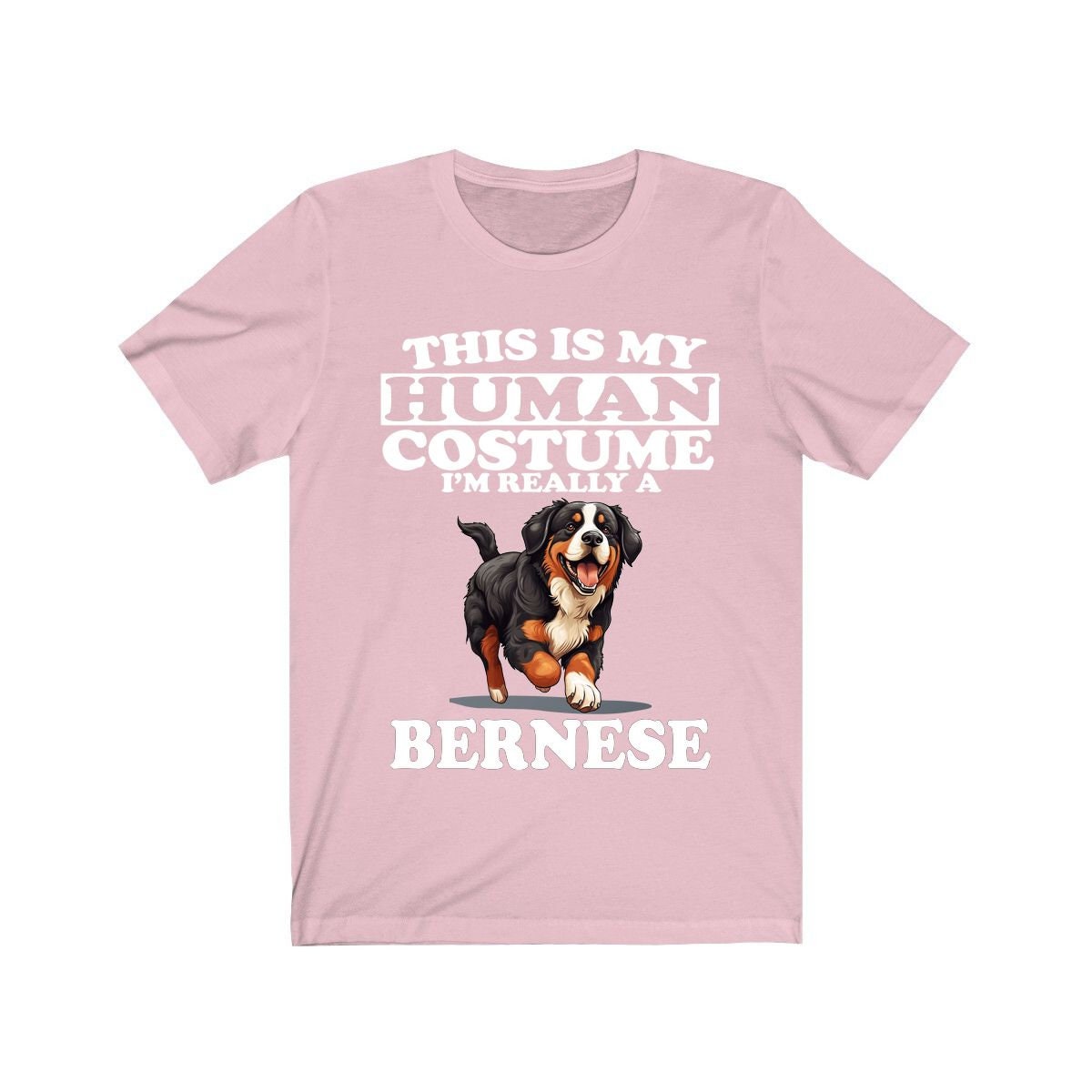 This Is My Human Costume I'm Really A Bernese Mountain Dog Shirt - Bernese print design