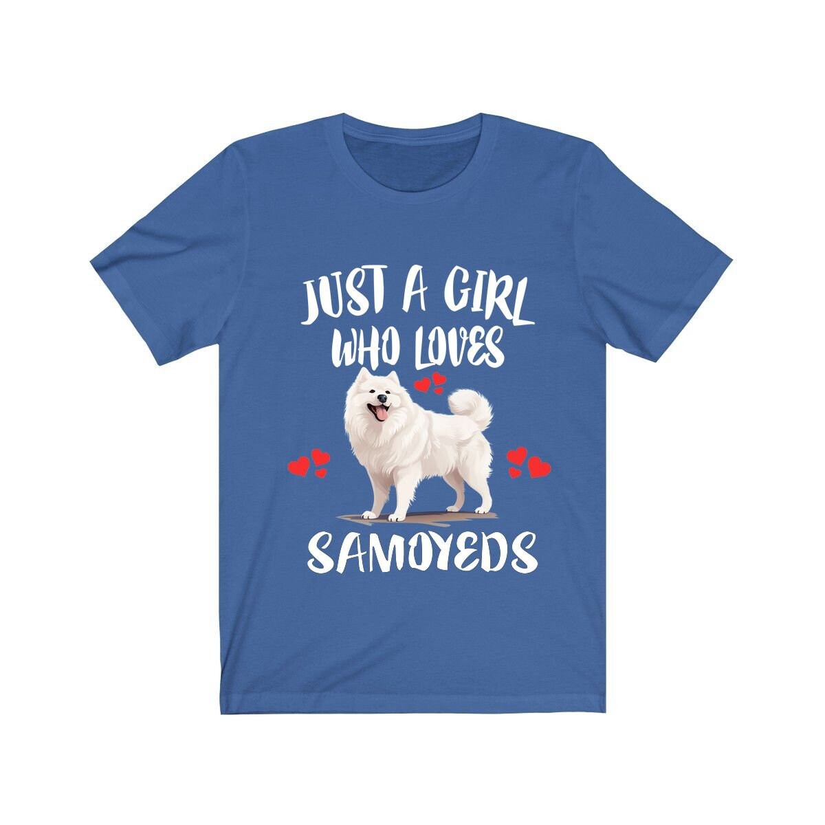 Just A Girl Who Loves Samoyeds Dogs Shirt - Samoyed print design