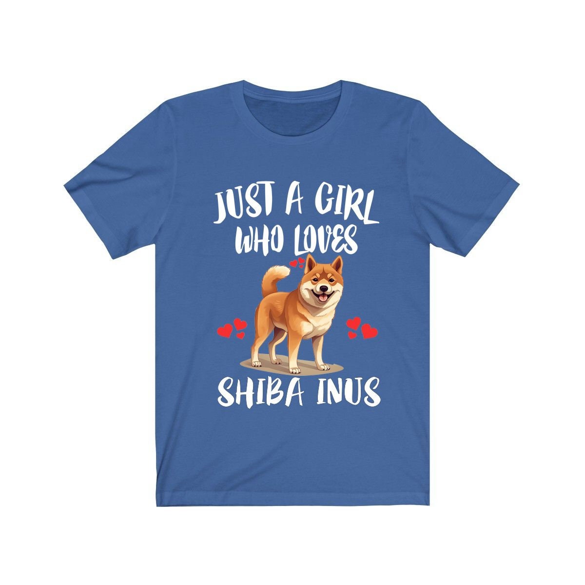 Just A Girl Who Loves Shiba Inus Dogs Shirt - Shiba Inu print design