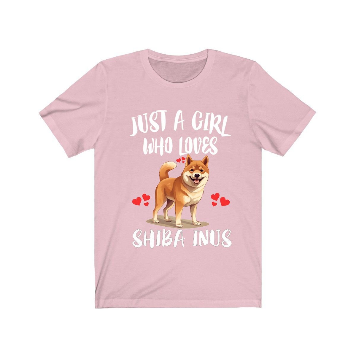 Just A Girl Who Loves Shiba Inus Dogs Shirt - Shiba Inu print design
