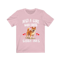 Just A Girl Who Loves Shiba Inus Dogs Shirt - Shiba Inu print design