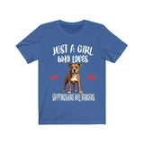 Just A Girl Who Loves Staffordshire Bull Terriers Dogs Shirt, Dog Lover Shirt, Staffordshire Bull Terrier Dog, Animal Toddler T-Shirt Image 4