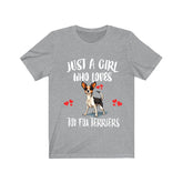Just A Girl Who Loves Toy Fox Terriers Dogs Shirt, Dog Lover Shirt, Toy Fox Terrier Dog, Animal Toddler Infant Kids Gift T-Shirt Image 1