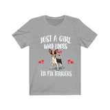 Just A Girl Who Loves Toy Fox Terriers Dogs Shirt, Dog Lover Shirt, Toy Fox Terrier Dog, Animal Toddler Infant Kids Gift T-Shirt Image 1