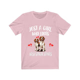 Just A Girl Who Loves Welsh Springer Spaniels Shirt, Dog Lover Shirt, Welsh Springer Spaniel Dog, Animal Toddler Infant Kids Gift T-Shirt Image 4