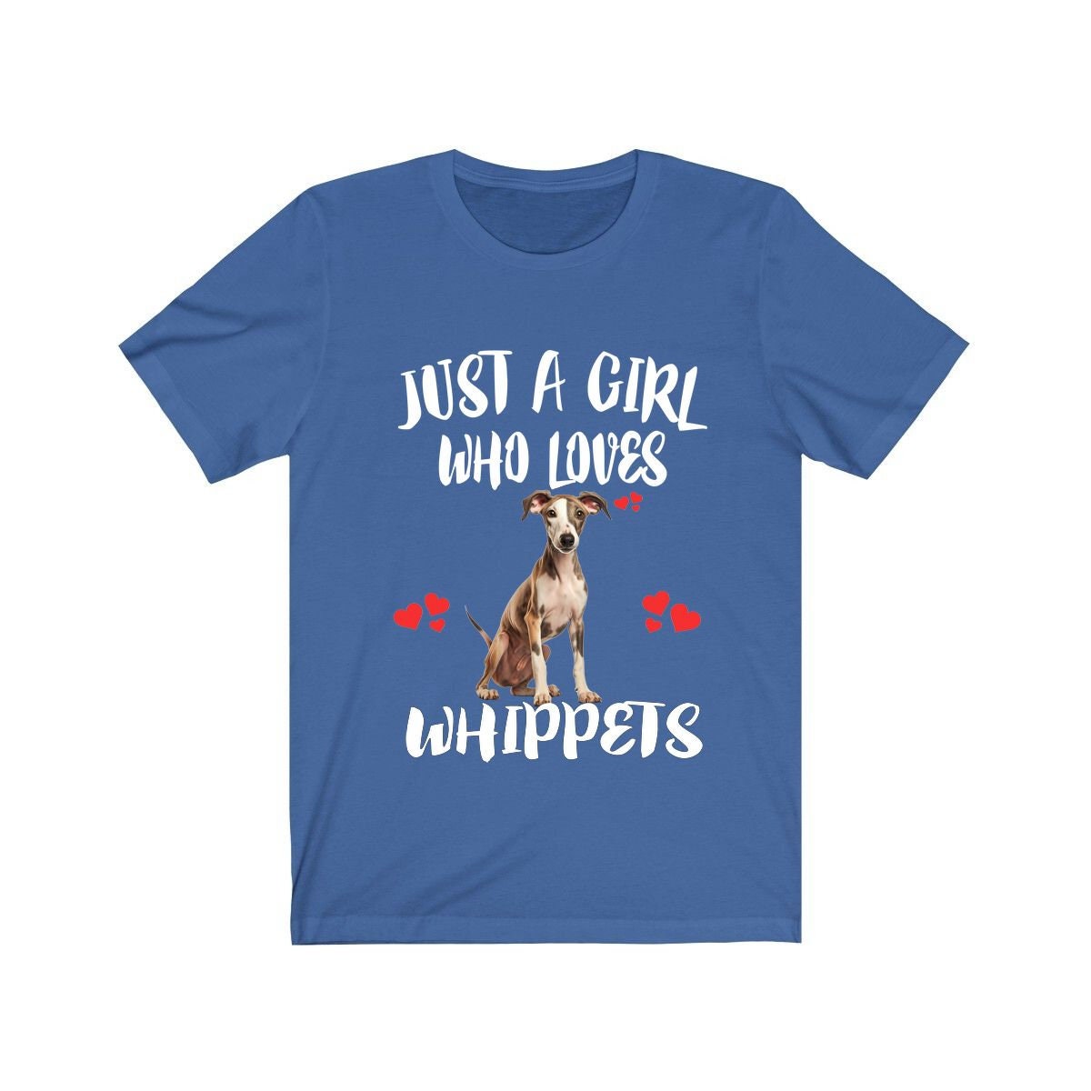 Just A Girl Who Loves Whippets Dogs Shirt - Whippet print design
