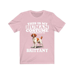 This Is My Human Costume I'm Really A Brittany Spaniel Shirt - Brittany Spaniel print