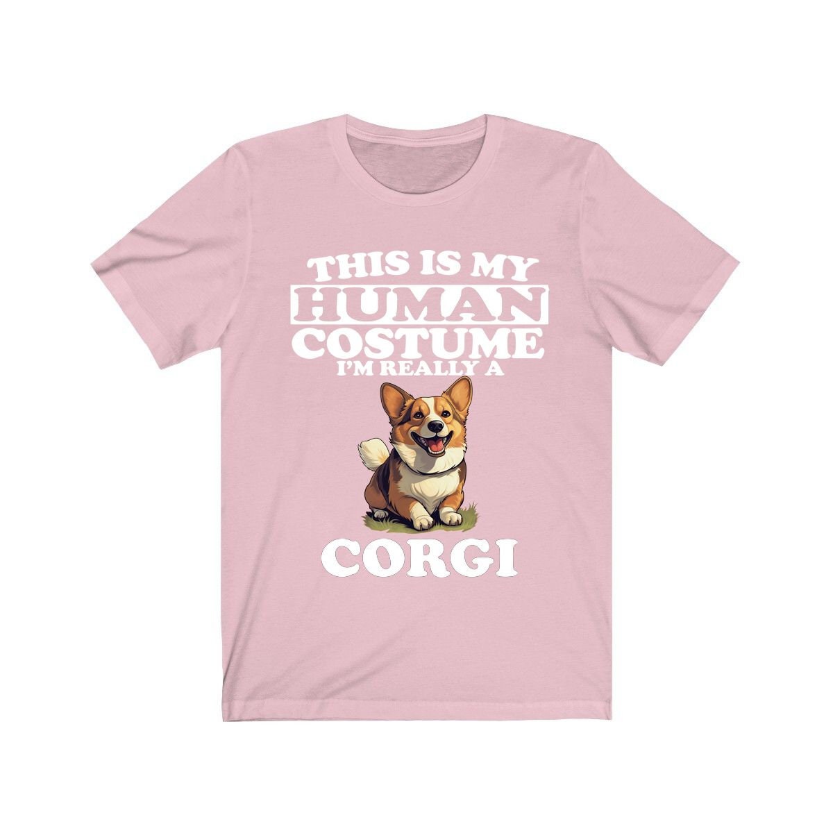 This Is My Human Costume I'm Really A Corgi Shirt - Corgi print design