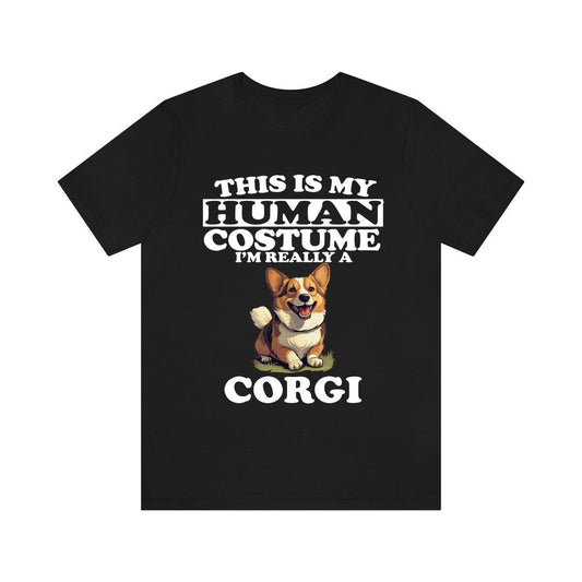 This Is My Human Costume I'm Really A Corgi Shirt, Dog Lover Shirt, Corgi Dog, Animal Toddler Infant Kids Gift T-Shirt Image 1