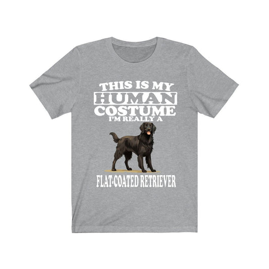 This Is My Human Costume I'm Really A Flat-Coated Retriever Shirt - Flat-Coat print