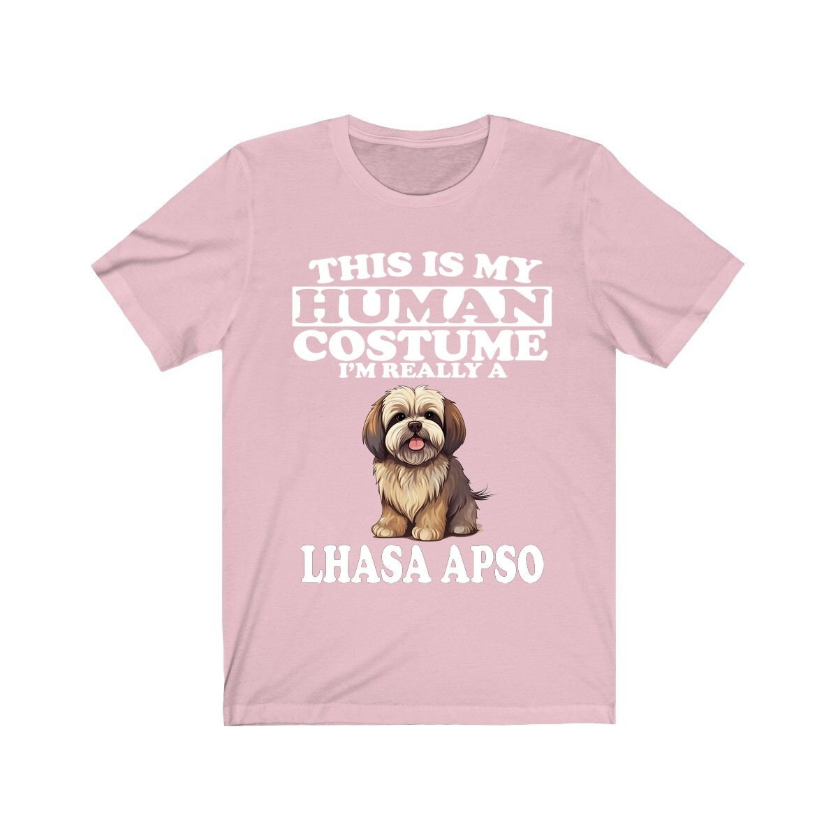 This Is My Human Costume I'm Really A Lhasa Apso Shirt - Lhasa Apso print design
