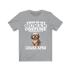 This Is My Human Costume I'm Really A Lhasa Apso Shirt - Lhasa Apso print design