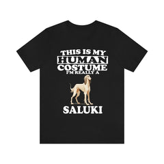 This Is My Human Costume I'm Really A Saluki Shirt - Saluki print design