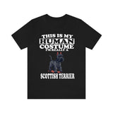 This Is My Human Costume I'm Really A Scottish Terrier Shirt, Dog Lover Shirt, Scottish Terrier Dog, Animal Toddler Infant Kids Gift T-Shirt Image 4